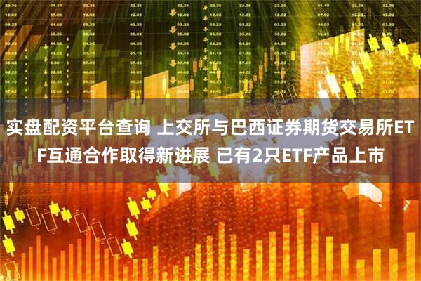 实盘配资平台查询 上交所与巴西证券期货交易所ETF互通合作取得新进展 已有2只ETF产品上市