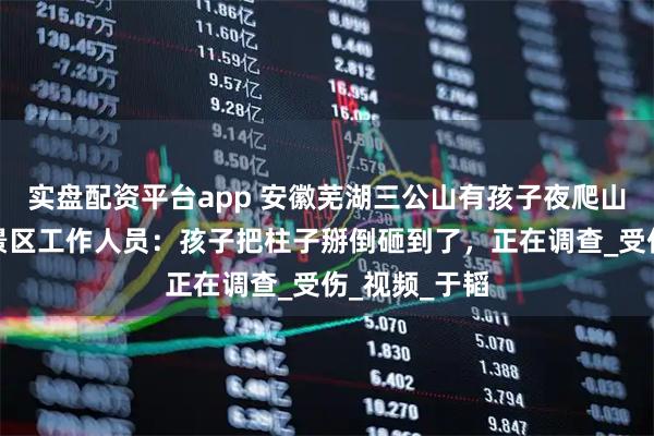 实盘配资平台app 安徽芜湖三公山有孩子夜爬山被石头砸？景区工作人员：孩子把柱子掰倒砸到了，正在调查_受伤_视频_于韬